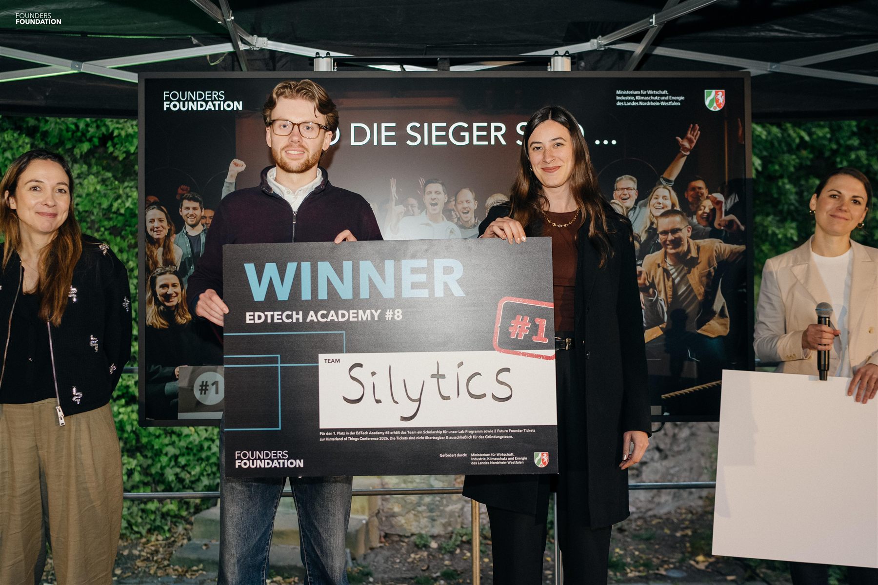 Silas mit der Jury der Founders Foundation EdTech Academy