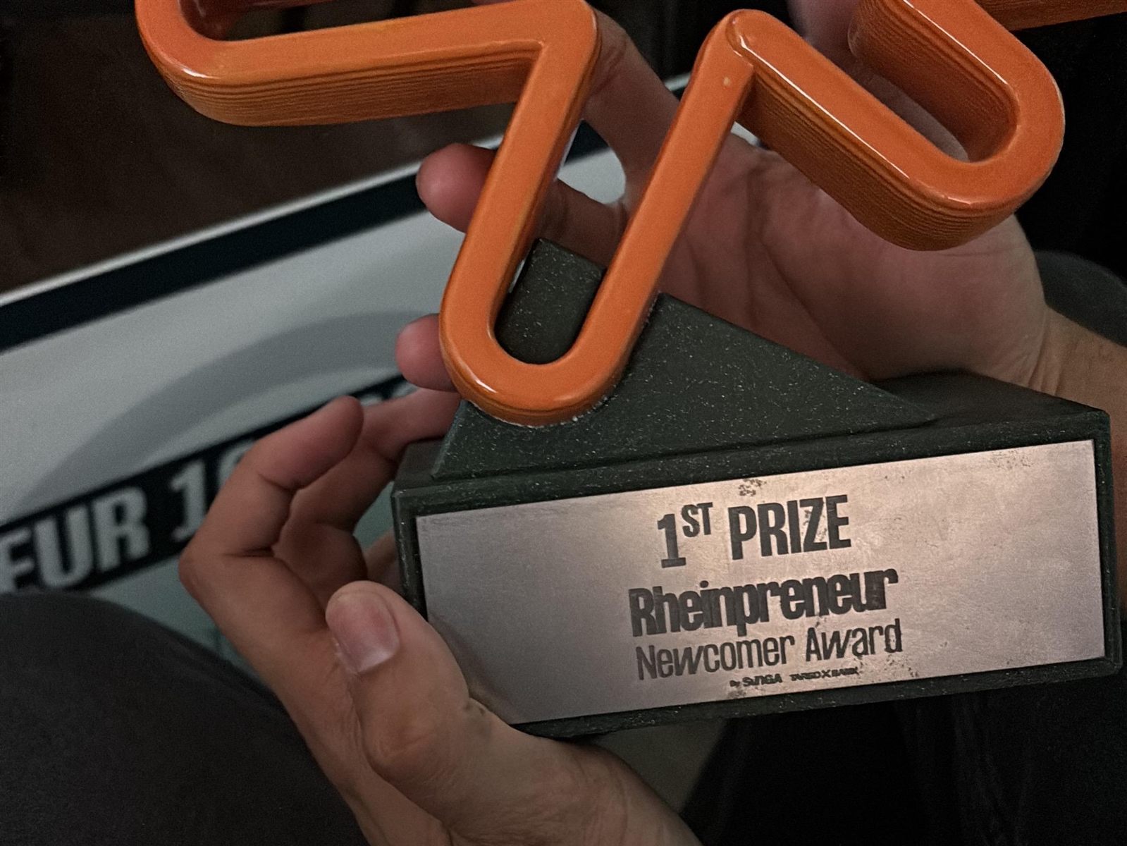 Detailansicht des Singa Rheinpreneur Awards